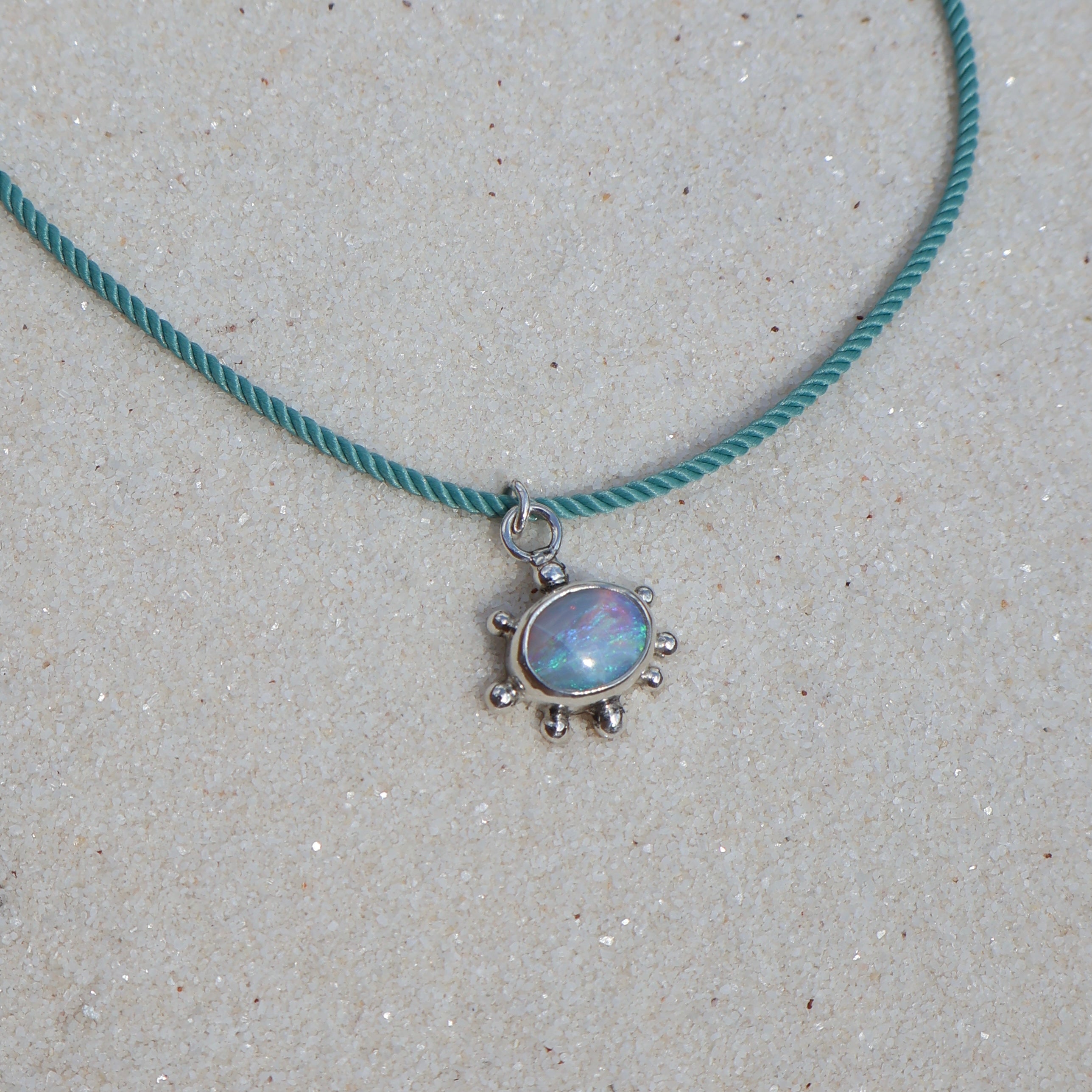 Funky Blue Opal Charm