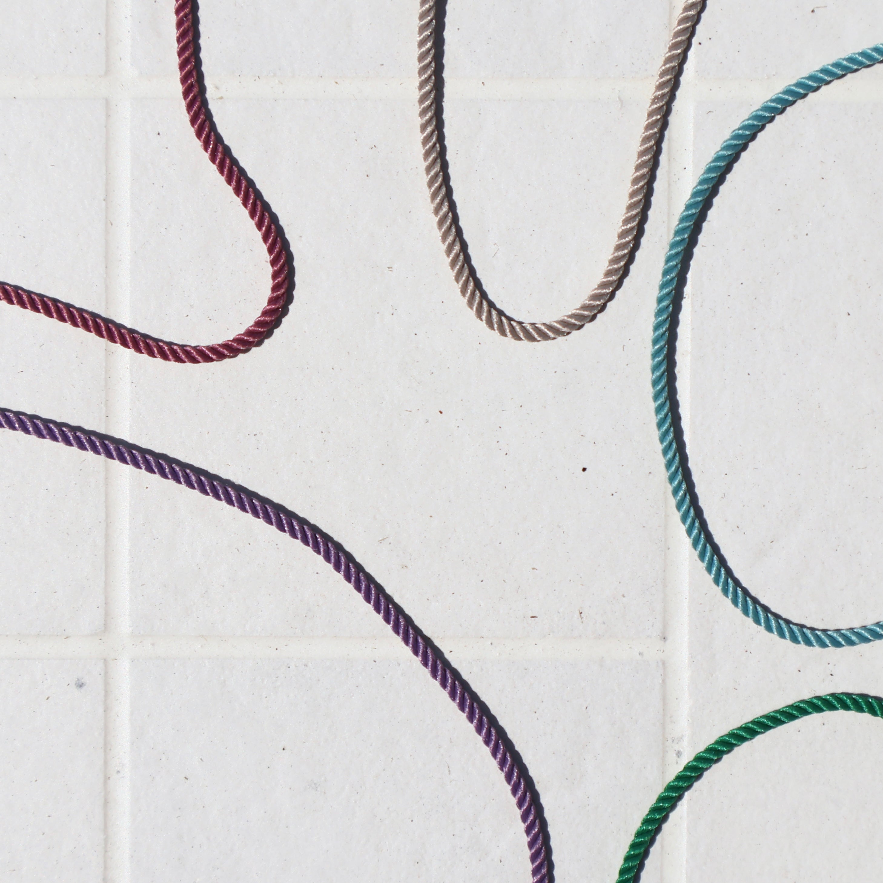 Braided Cord Rope chain 16.5"