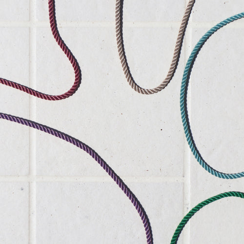 Braided Cord Rope chain 16.5"