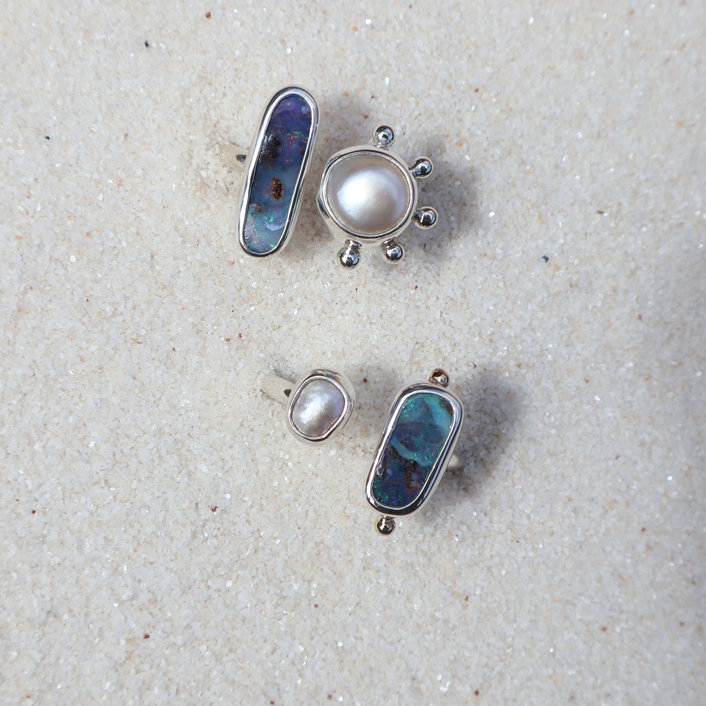 Opal and Pearl Ring