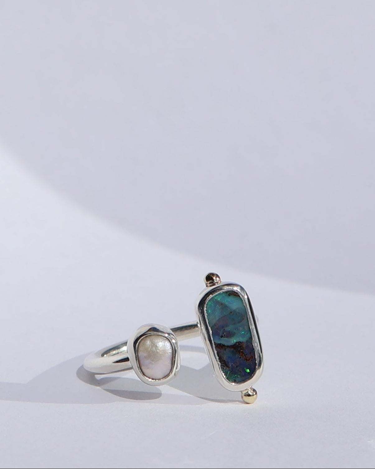 Opal and Pearl Ring