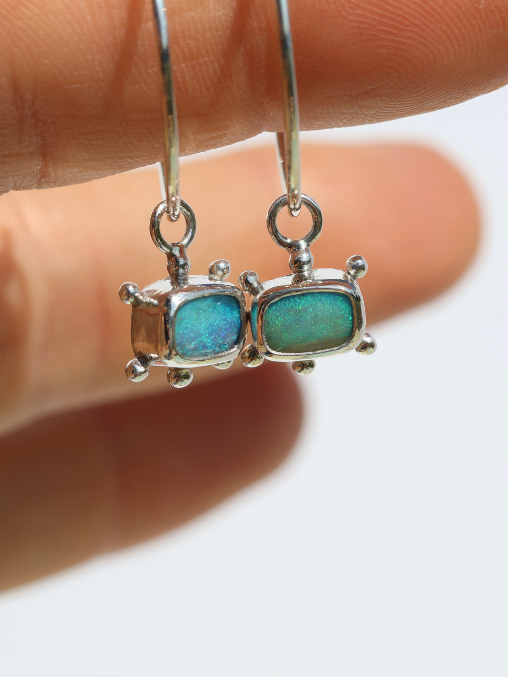 Ocean Blue Dotted Ear Charms