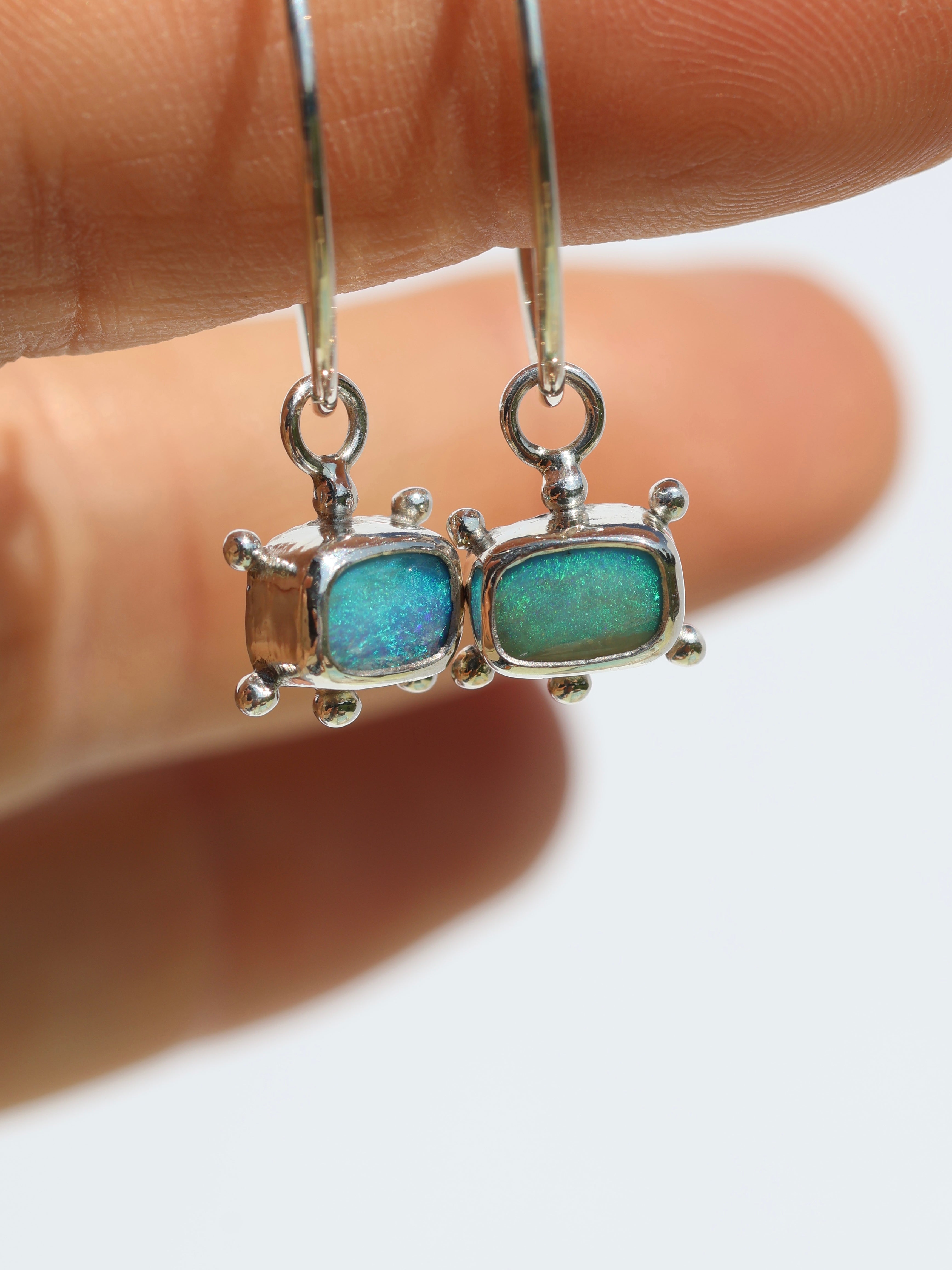 Ocean Blue Dotted Ear Charms