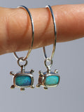 Ocean Blue Dotted Ear Charms
