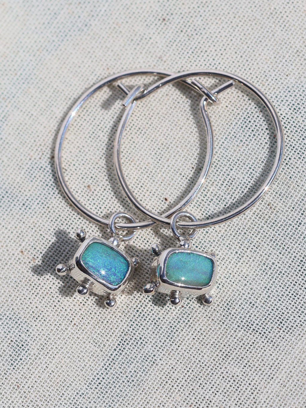 Ocean Blue Dotted Ear Charms