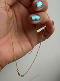 10k Gold 1.1mm 16" Bead Ball Chain